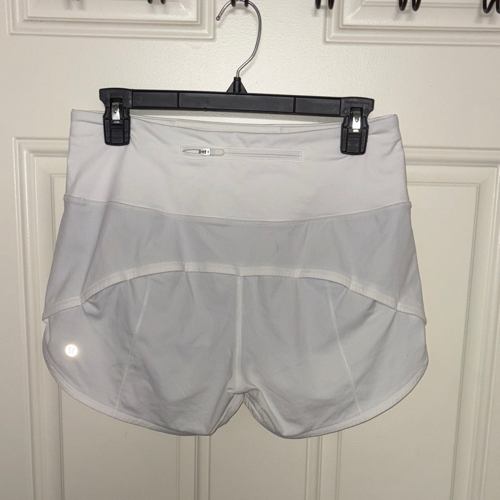Lululemon Athletica White Athletic Shorts